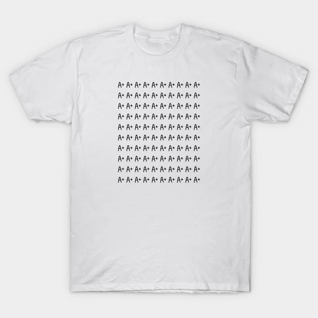 A+ Pattern - for the Best or the Winner T-Shirt by bickspics